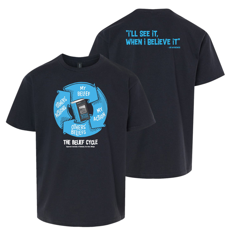 Youth Zingerman's Roadhouse The Belief Cycle Soft Style T-Shirt - Black