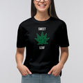 Words of Wonder Sweet Leaf T-Shirt- Black