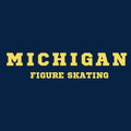 Michigan Figure Skating Arch Hooded Pullover - Navy