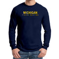 Michigan Figure Skating Long Sleeve T-Shirt - Navy