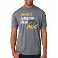 Hawkeye Marching Band Fossil Script T-Shirt - Premium Heather