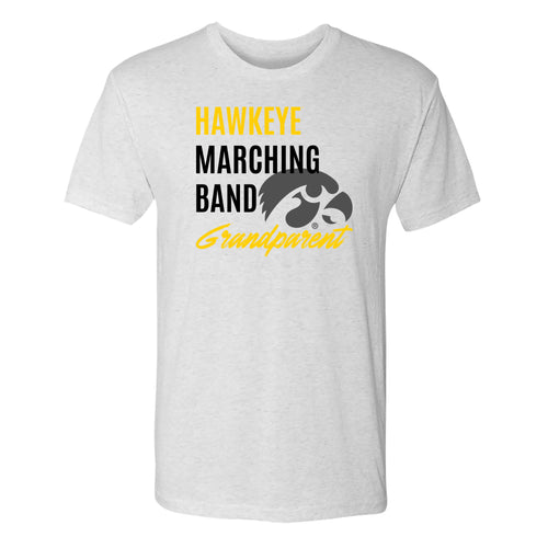 Hawkeye Marching Band Grandparent T-Shirt - Heather White