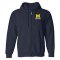 UMSSW Block M Hooded Zip Sweatshirt - Navy