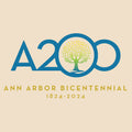 Ann Arbor Bicentennial Tote Bag - Natural