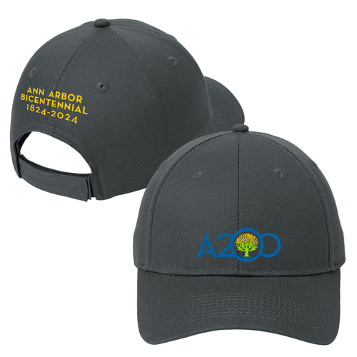 Ann Arbor Bicentennial 6-Panel Twill Cap - Charcoal