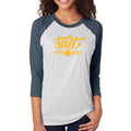 Salt Springs Brewery Baseball Tee - White/Indigo