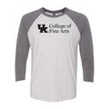 UK College of Fine Arts Raglan Tee - Premium Heather / Heather White