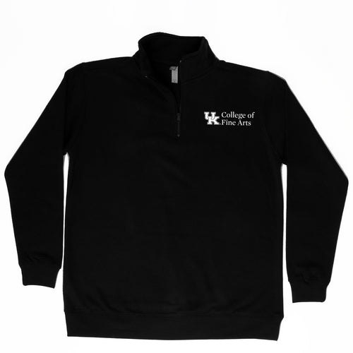 UK College of Fine Arts Quarter Zip Fleece - Black