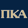 PIKE Greek Letters Hooded Pullover - Navy