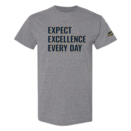 JRLA Expect Excellence Every Day T-Shirt - Graphite Heather