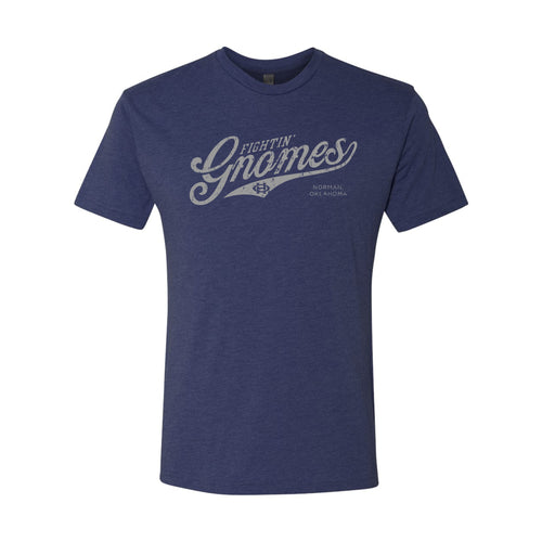 Fightin' Gnomes Triblend T Shirt - Vintage Navy