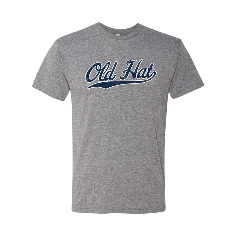 Old Hat Script Logo Triblend T Shirt - Premium Heather