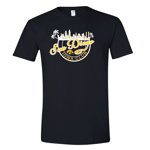 San Diego Iowa Club Soft Style Unisex T-Shirt - Black