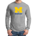 UM Transplant Logo Longsleeve T-Shirt - Grey