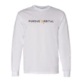 Purdue Orbital Unisex Long-Sleeve T-Shirt - White