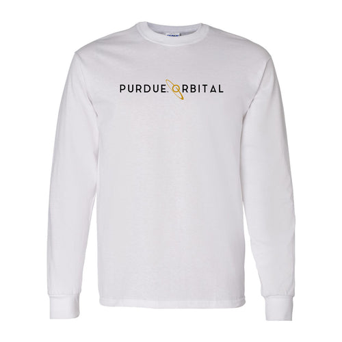 Purdue Orbital Unisex Long-Sleeve T-Shirt - White