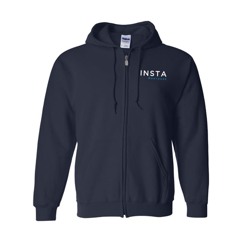 Insta Mortgage Unisex Zip Hoodie - Navy