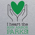 I Heart Ann Arbor Parks Unisex Cotton Long-Sleeve T-Shirt - Sport Grey