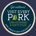 Visit Every Park Challenge Unisex T-Shirt - Vintage Navy