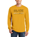 Ann Arbor Farmers Market Unisex Cotton Long-Sleeve T-Shirt - Gold