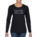 Ann Arbor Farmers Market Womens Cotton Long-Sleeve T-Shirt - Black