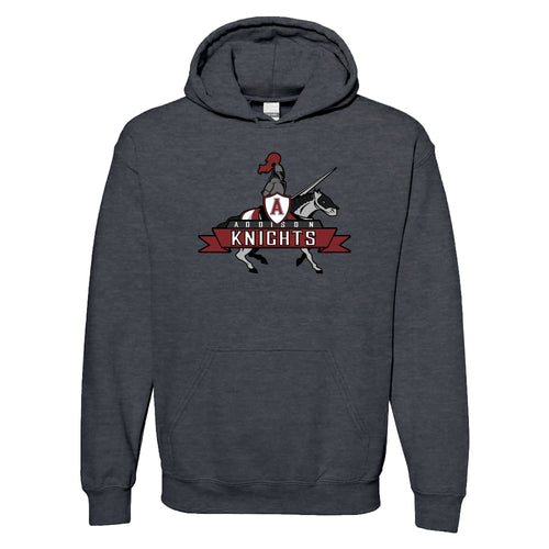 Tuscarora Knight Hooded Sweatshirt - Dark Heather