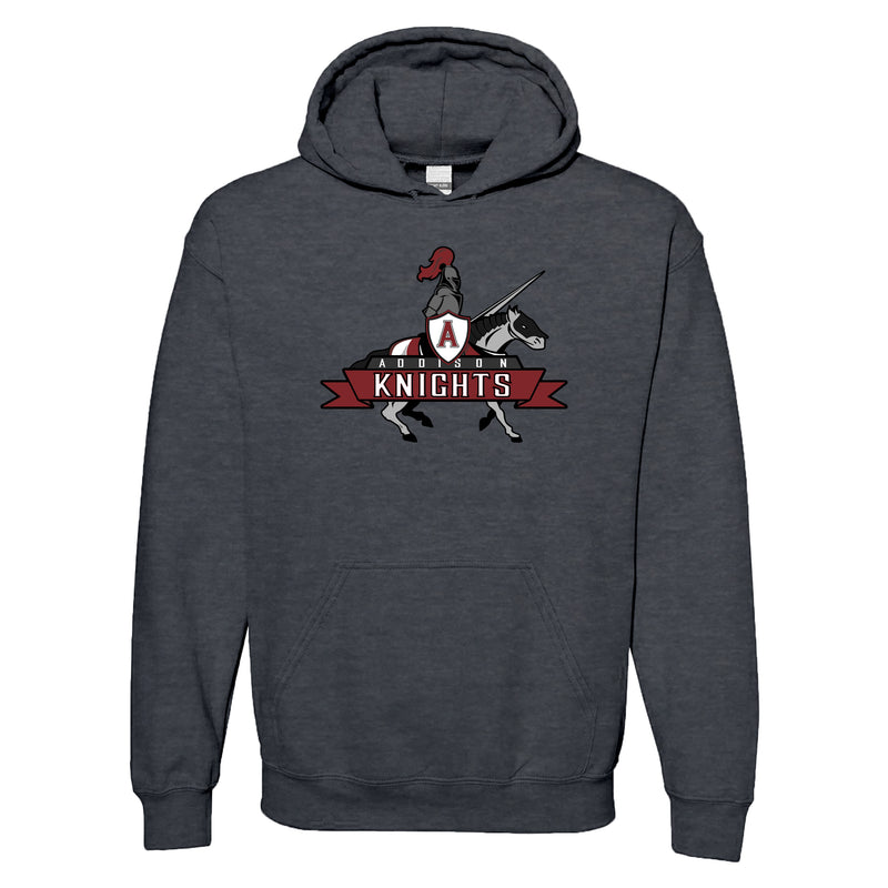 Tuscarora Knight Hooded Sweatshirt - Dark Heather