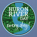 Huron River Day Unisex T-Shirt - Blue Triblend