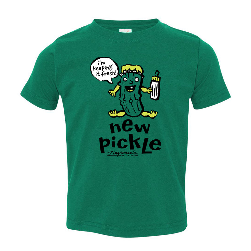 Zingerman's Deli New Pickle Toddler T-Shirt- Kelly