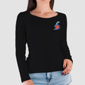 Guardians Ladies Long Sleeve T-Shirt - Black