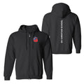 Guardians Left Chest Zip Hoodie - Black