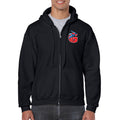 Guardians Left Chest Zip Hoodie - Black