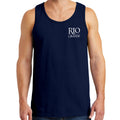 Rio Grande Basic Logo Cotton Tank Top - Navy