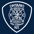 Ontario Fire Maltese Cross Logo T-Shirt- Navy