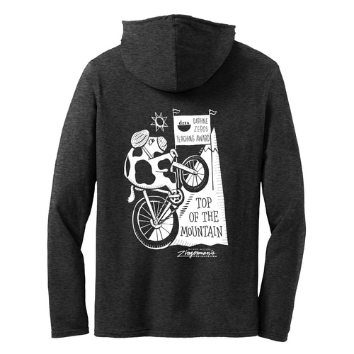 Zingerman's Deli Top of the Mountain T-Shirt Hoodie- Dark Heather Grey