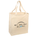 We Are Not Alone Grocery Tote Bag- Natural