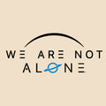 We Are Not Alone Grocery Tote Bag- Natural