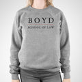 Boyd Apparel School of Law Crewneck Sweatshirt- Sport Grey