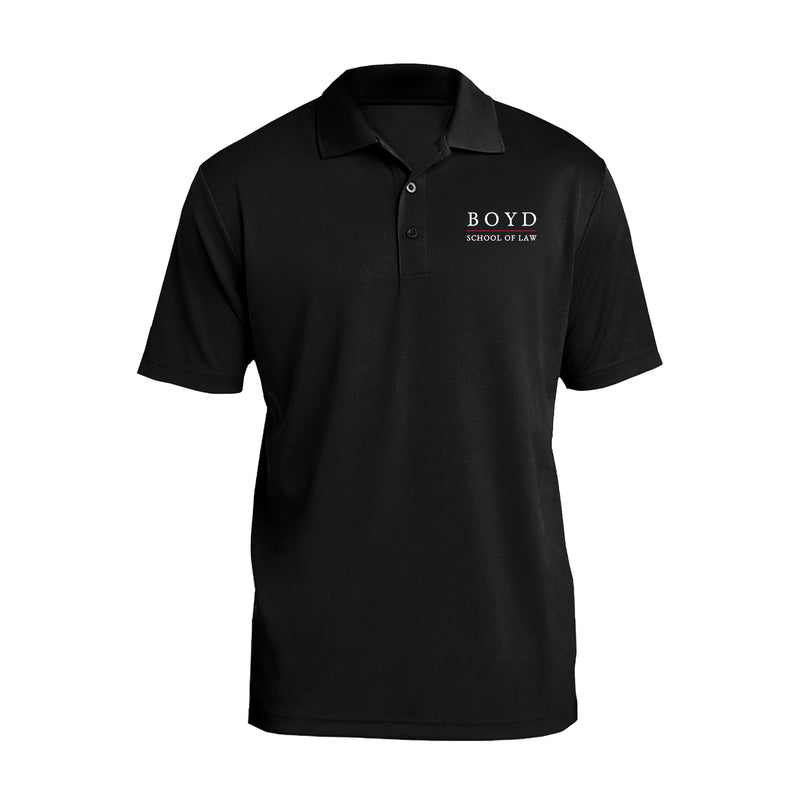 Boyd School of Law Posi Charge Mesh Polo- Black