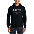 Boyd Apparel School of Law Pullover Hooded Sweatshirt- Black