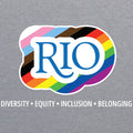 Rio Grande Rainbow Logo T-Shirt- Heather Grey