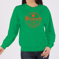 Blarneys est 2004 Orange Ink Green Crewneck - Irish Green