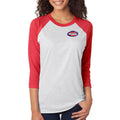 WGC - Practical Rifle League Raglan - Red / Heather White