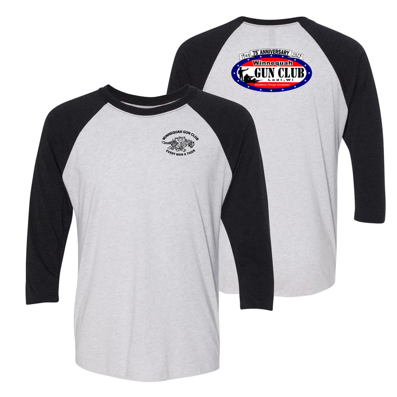 WGC - Anniversary 2 Raglan - Black / Heather White