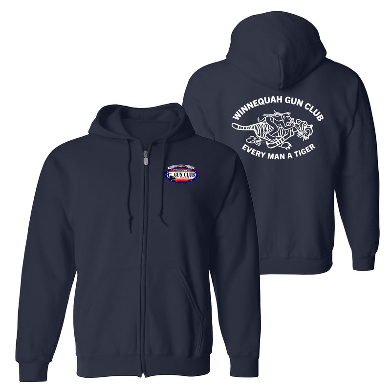 WGC - Every Man A Tiger Zip Hoodie - Navy