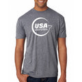 USAWSWS - Circular White Logo T-Shirt - Premium Heather