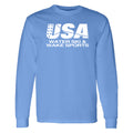 USAWSWS - Classic White Logo Longsleeve - Carolina Blue