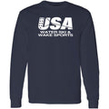 USAWSWS - Classic White Logo Longsleeve - Navy