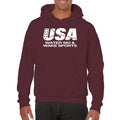 USAWSWS - Classic White Logo Hooded Pullover - Maroon