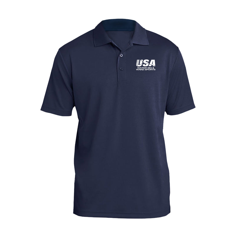 USAWSWS - Classic White Logo Polo - Navy